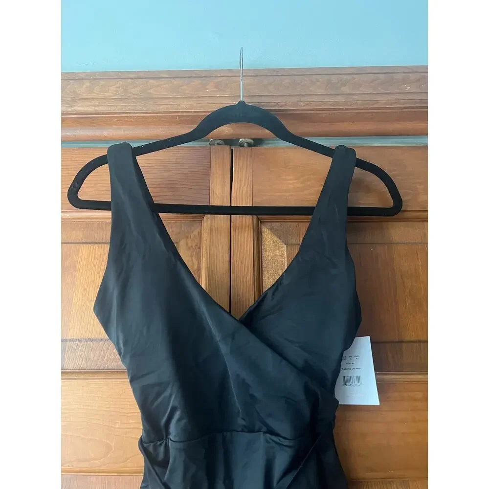 NWT Andie Women's The Belmar One Piece Swimsuit Smooth Black Size XS